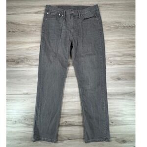 Levis 511 Slim Fit Jeans Mens 34x30 Charcoal Gray Denim Pants 04511-1259